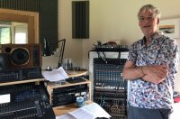Richard Ingham in Watercolour recording studios.